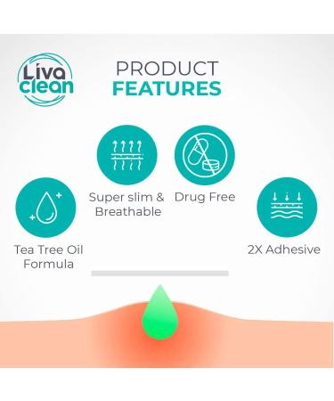 Livaclean (120 Count 3 Pack) Mixed bundle of Regular (48) Salicylic Acid (36) and T.Tree (36) Hydrocolloid Patches + 10 Count Large Square Patches 130 Count Mixed Pack - Buy Online on SooperMarket.com