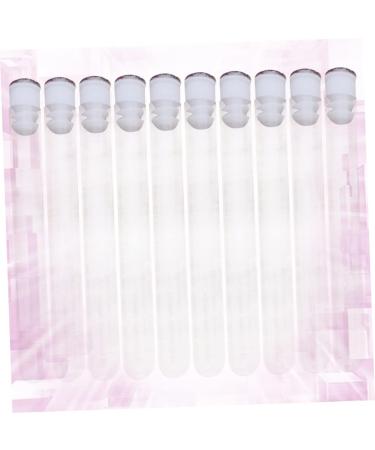 Baluue 10pcs Hollow Pipe with Drill Mascara Tube and Brush Clear Mascara Eyelash for Eyelash Fake Eyelashes 11x1.2cm Random Color - Buy Online on SooperMarket.com
