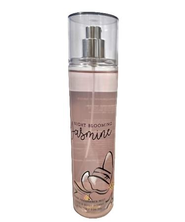 Bath and Body Works NIGHT BLOOMING JASMINE Fine Fragrance Mist 8 Fluid Ounce, 2020 Limited Edition