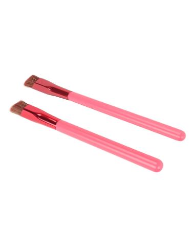 Zetiling 2pcs Eyebrow Makeup Brush Set Soft Fiber Hair Brow Cosmetic Tool Brow Brush for Eyebrow Powder Application with Storage Tube