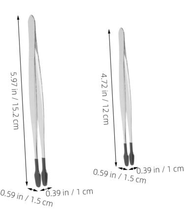 Beavorty 8 Stk Stamp Clip Tool | Stainless Steel Tweezers for Stamp Collectors & Jewelry Applications | Durable & Precision Tinkering Tools | 4 Pieces - Buy Online on SooperMarket.com