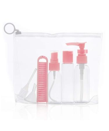 ANKROYU Travel Bottle Set Leak Proof Shampoo Liquid Squeeze Bottle Refillable Cosmetic Container for Shampoo/Body Wash/Lotion(6 Sets-A) 6 Sets A