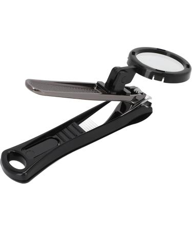 Nail Clipper Nail Trimmer with Removable Magnifying Glass Heavy Duty Fingernails Toenails Clipper for Elderly or Visually Impaired (Black) - Buy Online on SooperMarket.com