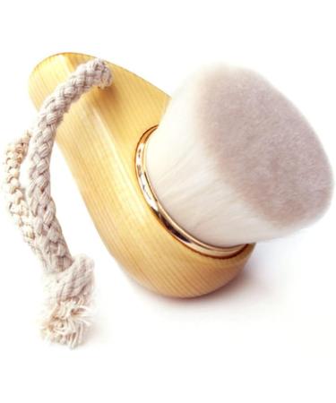Facial Cleanser Brush with Wood Handle Cleansing Soft Bristle Face Care Clean Tool for Women Men Facial Cleanser Brush - Buy Online on SooperMarket.com