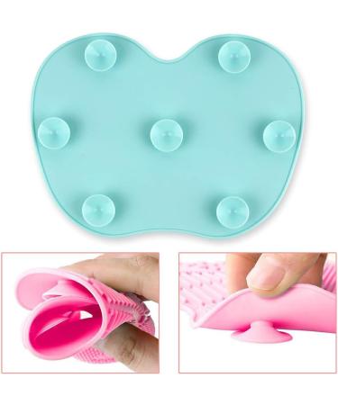 Dajidafu Women Eyeshadow Foundation Concealer Makeup Brush Cleaning Mat Hotel Portable Nonslip Eyebrow Pen Silicone Washing Pad Green - Buy Online on SooperMarket.com
