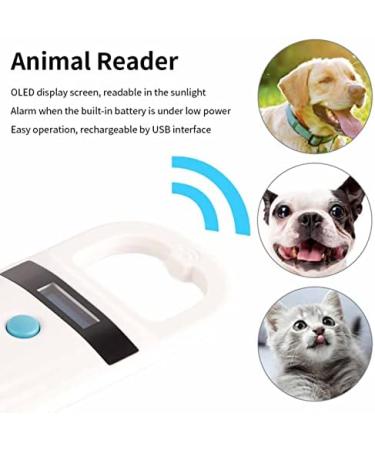 Mini Microchip Pet Tag Scanner - USB Rechargeable Animal Chip ID Reader with OLED Display - Supports FDX-B and EMID - ISO11784/85 - Buy Online on SooperMarket.com