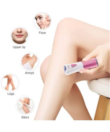 Portable Smooth Glide Epilator for Women - Cordless Electric Facial Hair Removal and Peach Fuzz Remover for Bikini, Face, Arms, Legs, Armpits - Gentle and Sensitive Skin Care - Buy Online on SooperMarket.com