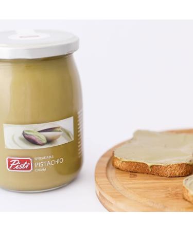 Pisti Cream of Pistachio from Sicily 21.2 Ounce (600g) | Authentic Artisanal Italian Nut Spread | Perfect for Bread and Biscuits - Buy Online on SooperMarket.com