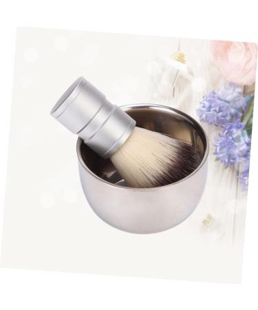 Premium Housoutil Men's Shaving Cream & Brush Set - Travel-Friendly Stainless Steel Shaving Cup & Bowl - Buy Online on SooperMarket.com