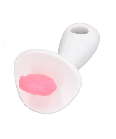 Silicone Baby Teether Stick for 6-12 Months | Easy-to-Clean Teething Toy in Candy Shape | BPA-Free (Pink White) - Buy Online on SooperMarket.com