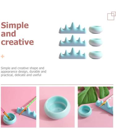 FOMIYES 5 Sets Nail Art Brush Cup Nail Art Supplies Nail Pens Makeup Brush Organizer Sponge Holder Soak Off Bowl Nail Art Cups Makeup Brush Holders for Vanity Manicure Accessories Plastic - Buy Online on SooperMarket.com