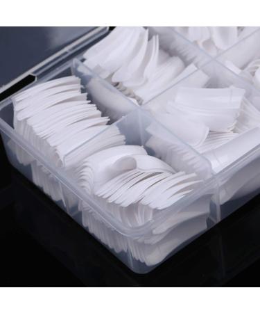 Yimart 500pcs French Acrylic Style False Nails Tips - White | Nail Art Tips With Box - Buy Online on SooperMarket.com