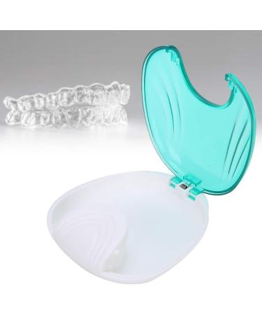Retainer Case Portable Orthodon tic Press-to-Open Retainer Case Adult Waterproof Denture Box Storage Container for Denture Braces Mouth Guard (Blue) - Buy Online on SooperMarket.com