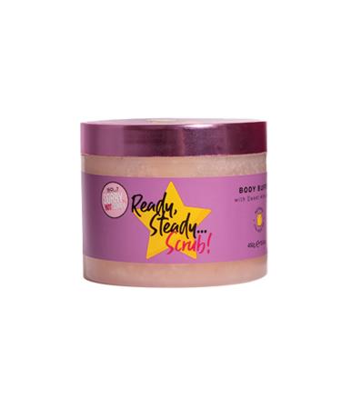 So... Sorry Not Sorry Ready Steady Scrub Body Buffer Exfoliating & Nourishing Body Scrub for Women with Sweet Almond & Vanilla Fragrance Vegan & Cruelty Free (430g)