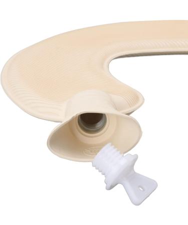 LBEC 1L Hot Water Bottle - Explosion-Proof U-Shaped Soft Cover for Pain Relief - Gray - Buy Online on SooperMarket.com