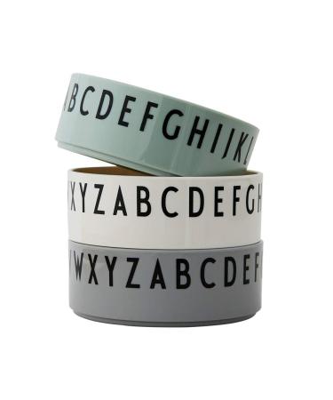 Design Letters Breakfast. Dinner. Lunch (Green) tritan One size One Size Green - Bowl