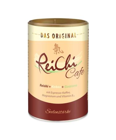 Reichi Cafe I 400 g 80 cups I exotic coffee enjoyment I Reishi-Mush Ginseng & Kokos I caffeine from Guarana and coffee I magnesium + B12 I nerves less fatigue i vegan without additives coffee 400 g (1 Pack)