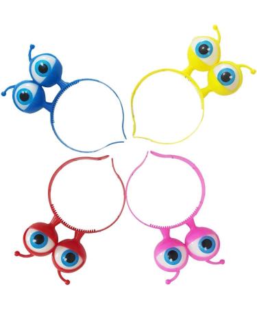 STOBOK 4pcs LED Light Up Eyeball Headbands - Alien Eyes Halloween & Christmas Party Favors - Random Color - Buy Online on SooperMarket.com