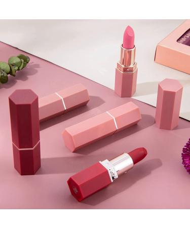6-Piece Nude Matte Lipstick Set - Long Lasting, Waterproof, Moisturizing Makeup Gift - Buy Online on SooperMarket.com