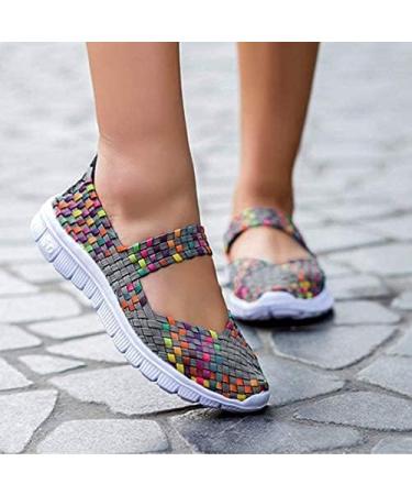 Women's Lightweight Elastic Trainers - Comfort Slip-On Sport Water Shoes - 41.5 EU Gray | International Shipping - Buy Online on SooperMarket.com