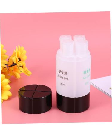 PLAFOPE 1pc Set 4 in 1 Travel Dispenser Cosmetic Travel Containers Travel Cosmetic Containers Leakproof Travel Lotion Bottle Travel Liquid Container Travel Toiletries Empty Bottle Storage medium Black - Buy Online on SooperMarket.com