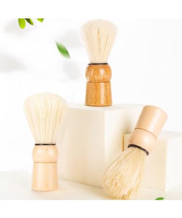 KINDOYO Neck Duster Brush - Professional Barber Hairdressers Brush Soft Hair Sweep Cleaning Brush with Wooden Handle for Barber Shop Household Style 2 - Buy Online on SooperMarket.com