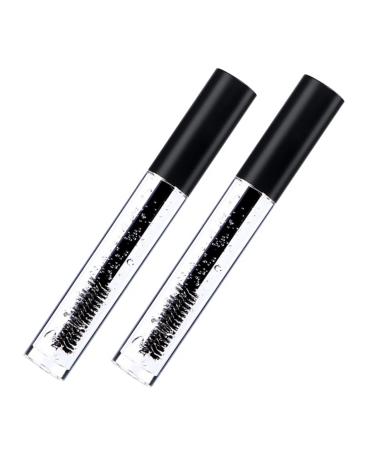 BELLIFFY 2pcs Eyebrow Shaping Liquid Brow Control Eyebrow Makeup Balm Brow Gel - Clear Brow Mascara Black Gel