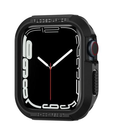 Spigen Rugged Armor Designed for Apple Watch Case Series 8/SE2/7/6/SE/5/4 45mm/44mm - Black