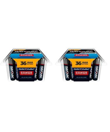 Rayovac AAA Batteries Alkaline Triple A Batteries (36 Battery Count) (Pack of 2) 36 Count (Pack of 2) AAA 36 Count