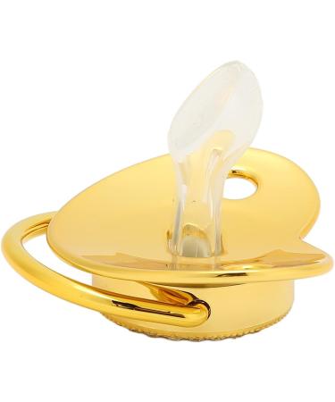 Marhynchus Gold Baby Pacifier & Clip - Soft Silicone Ergonomic for 6-18 Months (Letter J) - Buy Online on SooperMarket.com