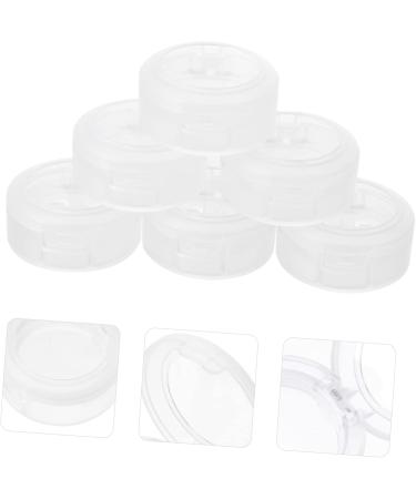 PACKOVE Makeup Case 8pcs Box Empty Eye Shadow Box Sheer Lipstick Empty Eyeshadow Organizer Makeup Tool Round Travel Sample Jars White 4x3.8cm - Buy Online on SooperMarket.com