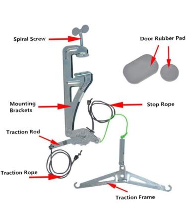 Over Door Neck Traction Neck Stretcher Hammock Cervical Neck Shoulder Pain Relief Device Health Equipment - Buy Online on SooperMarket.com