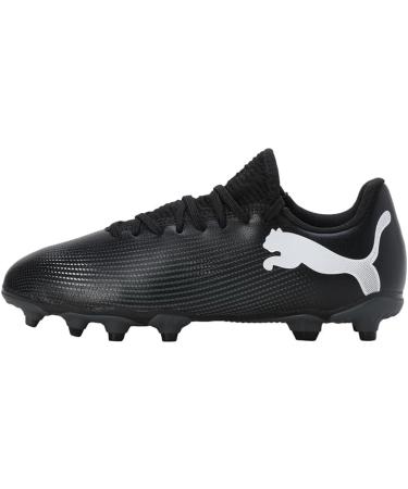 PUMA Unisex Kids Future 7 Play FG/AG Jr Soccer Shoe - Black/White - Size 31 EU | International Shipping Available - Buy Online on SooperMarket.com