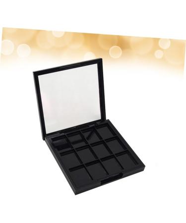 WOONEKY 4 Pcs 12 Empty Eyeshadow Dish Makeup Pallets for Women Travel Eyeshadow Highlight Empty Makeup Black - Buy Online on SooperMarket.com