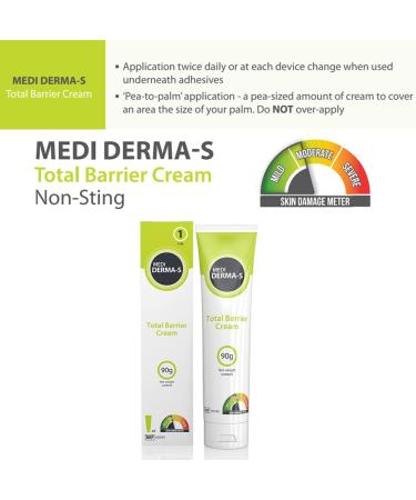 Medi Derma-S Barrier Cream 90g Tube - Gentle Protection for Intact Skin - Ideal for Incontinence - Single - Buy Online on SooperMarket.com