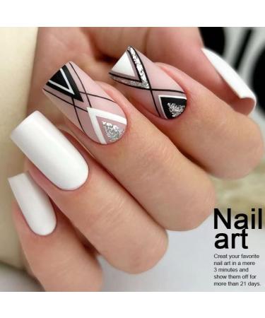 Arte Clavo Milky Pure White Gel Nail Polish - 15ml Soak Off LED Long-Wear Nail Gel for DIY Home Manicure | 1 Pcs Mirror Shine Essential Polish - Buy Online on SooperMarket.com