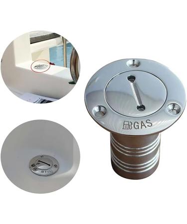 2pcs Boat Gas Cap Key - 316 Stainless Steel Replacement Key for Marine Bayliner Fuel/Water Tank - Style1 - Buy Online on SooperMarket.com