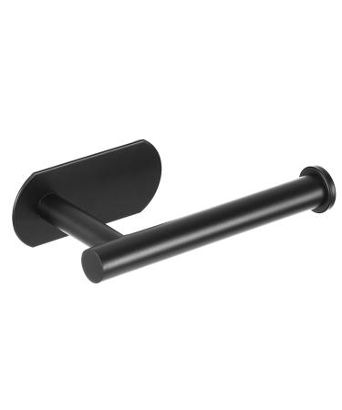 LAYUKI Self Adhesive Toilet Paper Roll Holder,Bathroom Toilet Paper Holder,Durable Self Adhesive,No Drilling,Stainless Steel Matte Black for Bathroom/Washroom/Kitchen(Black, 1 Piece) Black 1 Piece