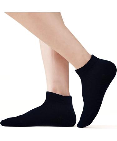 EPEIUS Kids Low Cut Socks 6 Pack - Seamless No Show Socks for Girls/Boys in Small Black/White/Grey - Buy Online on SooperMarket.com
