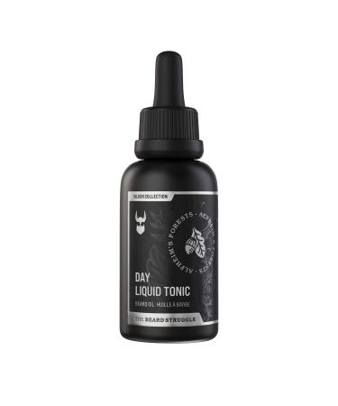 The Beard Struggle - Day Liquid Tonic Beard Oil - Silver Collection (Alfheim's Forests) - Beard Oil for Men - Moisturize Softens Hair Reduces Itch - Day Time Beard Growth Oil (30 ml) Silver - Alfheim's Forests