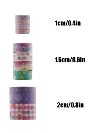 VEYLIN 10Rolls Gold Foil Washi Tape  Pastel Decorative Masking Tape for Gift Wrappings Pink Gold - Buy Online on SooperMarket.com