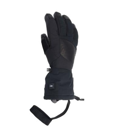 Outdoor Research Men & Women Prevail Heated Gore-TEX Gloves  Heated Gloves Black Large