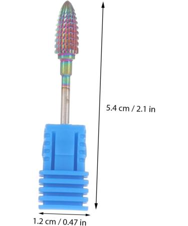 PLAFOPE Nail Bit Cuticle Pusher Manicure Tools Nail Art Polishing Tools Women Nail Drill Bit Nail Drill Bits for Nail Salon Nail Art Drill Bits Manicure Drill Bits Tungsten Steel 5.4x1.2cm Colorful - Buy Online on SooperMarket.com