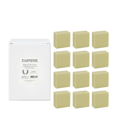 Aleppo Soap Bar - Handmade - 100% Pure Natural Vegan with Olive Oil & Laurel Body Soap Face Soap and Bath Soap Detox Spa Soap Bar Gift Set 5.6 oz Each Bar (12 Bars)