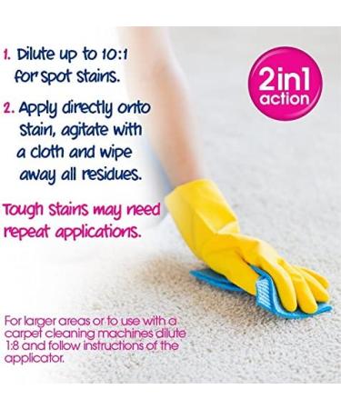 Ecozone Carpet Shampoo Solution 1L | Deep Cleans Manual & Machine | Fresh Cotton Fragrance - Buy Online on SooperMarket.com