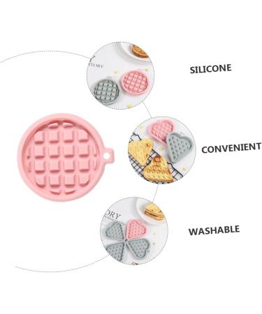 MAGICLULU 3pcs Mold Silicone Bakeware Cookie Silicone Baking Pad Heart Baking Pan Waffle Maker Mould Fondant Round Silicone Muffin Pan Silicone Waffle Mould Baking Tools Silica Gel Waffles 12X11X1.6CM Random Color - Buy Online on SooperMarket.com