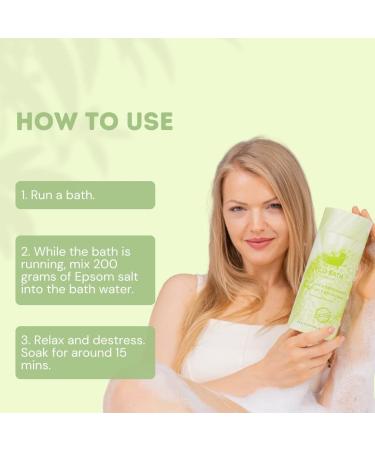 Eco Bath London Uplifting Epsom Salt Bath Soak with Frankincense and Mandarin Essential Oils - 1kg Tube - Buy Online on SooperMarket.com