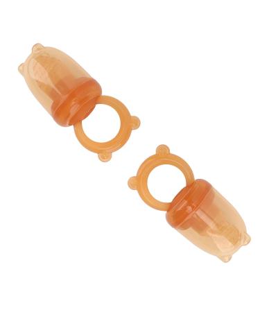Leak-Proof Silicone Baby Fruit Feeder Pacifier - 2 PCS Easy Grip for Toddlers | International Shipping - Buy Online on SooperMarket.com