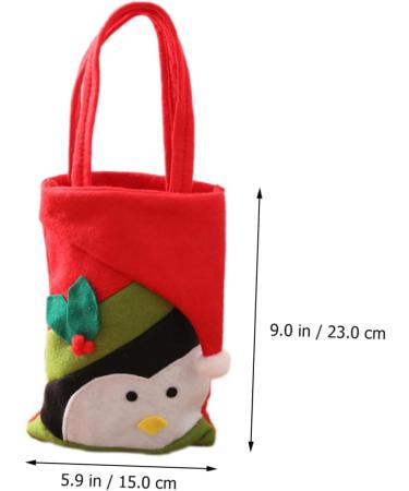ABOOFAN 2pcs Hand Adorable Pouch Sweets for Candy Christmas Decor Bags Xmas Party Exquisite Non-woven 22x15cm Assorted Color 5 - Buy Online on SooperMarket.com