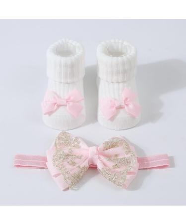 JSGHGDF Headbands Socks Set Elastic Hair Bands with Headwear Stylish Baby Knitted Socks for Newborns & Toddlers Yellow - Buy Online on SooperMarket.com